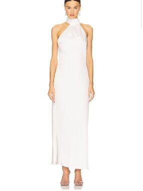 significant other danika long-sleeve off-the-shoulder satin maxi dress Significant Other Danika Off Shoulder Dress